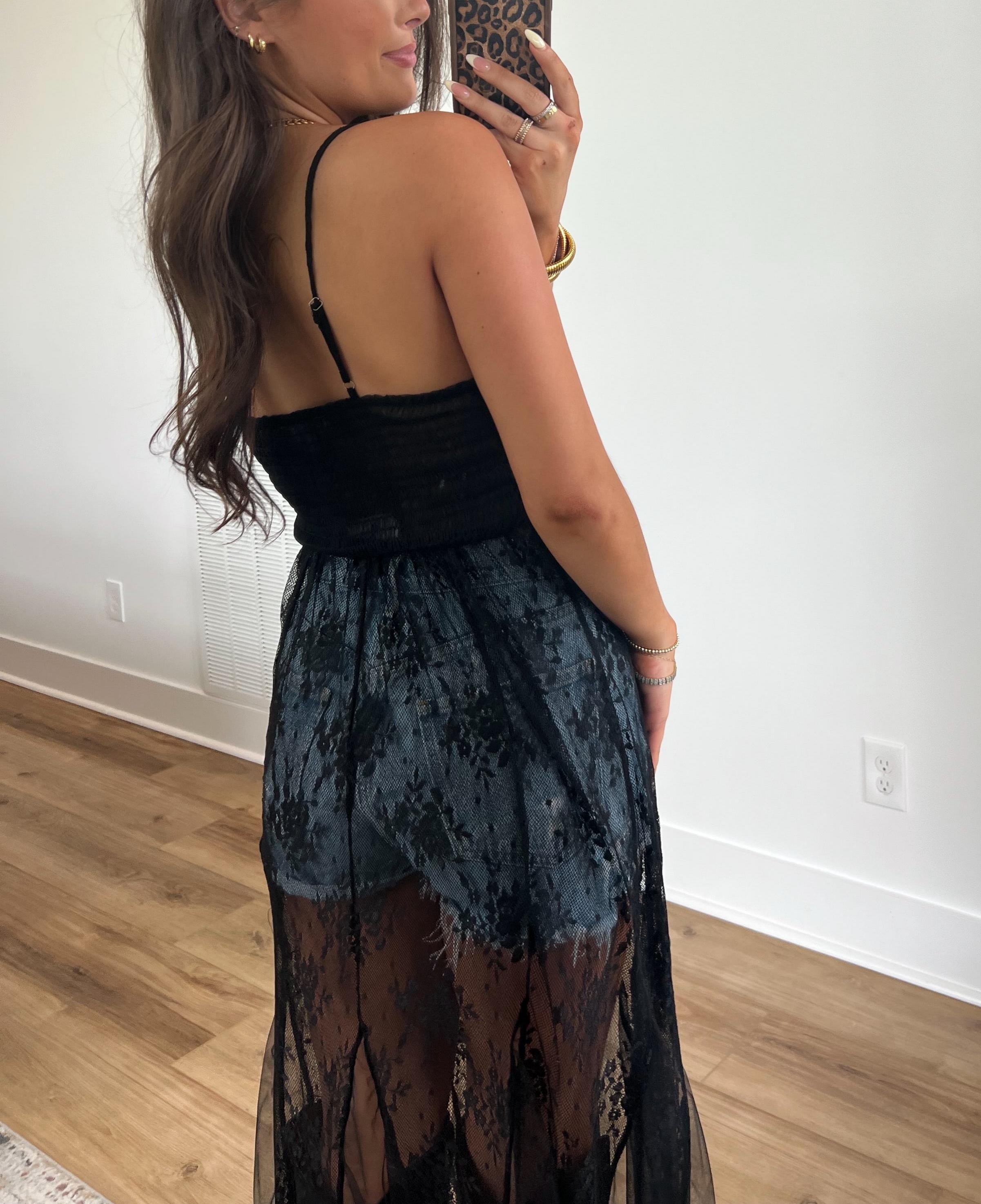 Sheer Lace Layering Top