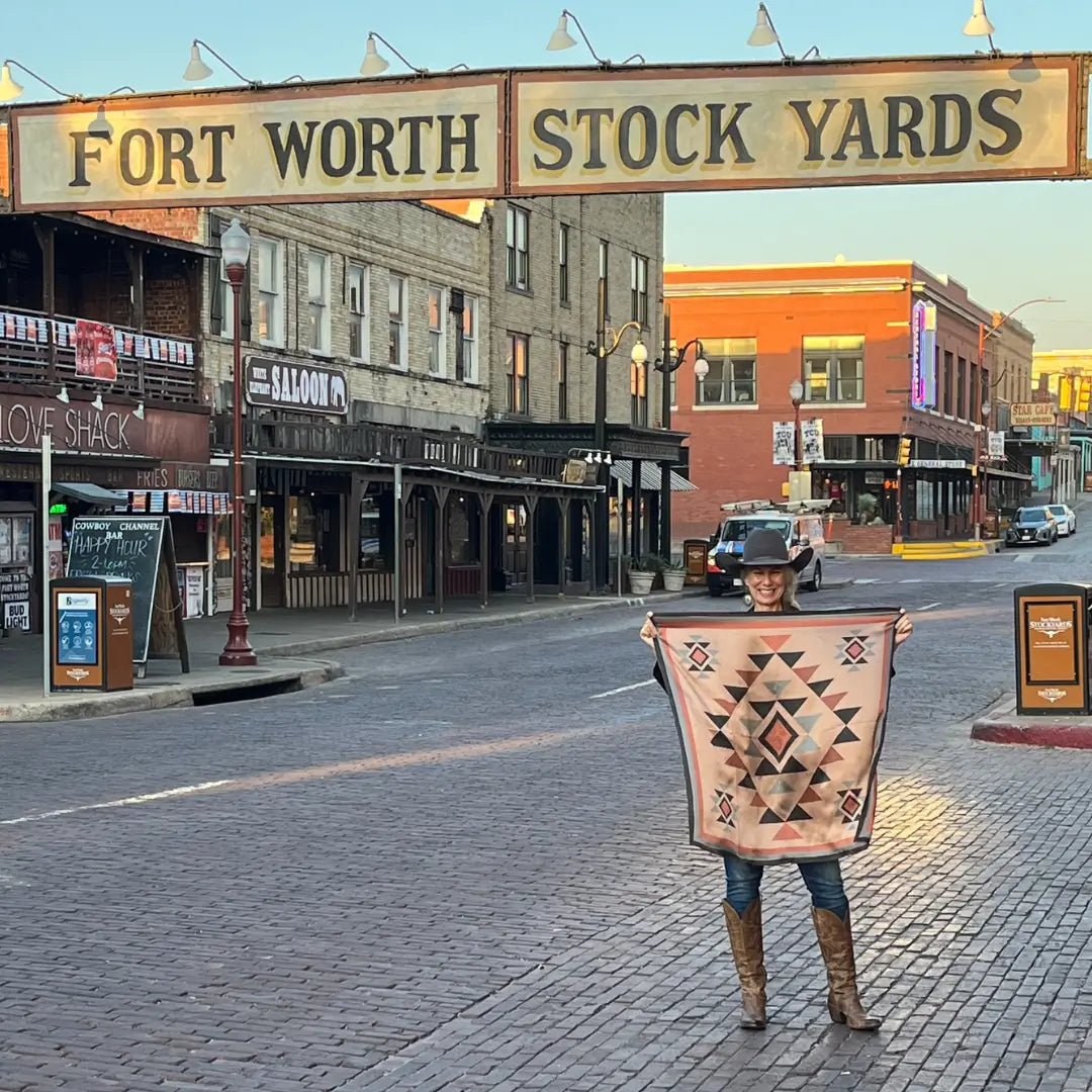 Aztec Wild Rags (Pecos Rose) Silk Scarf