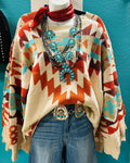 Women's Western Print Top