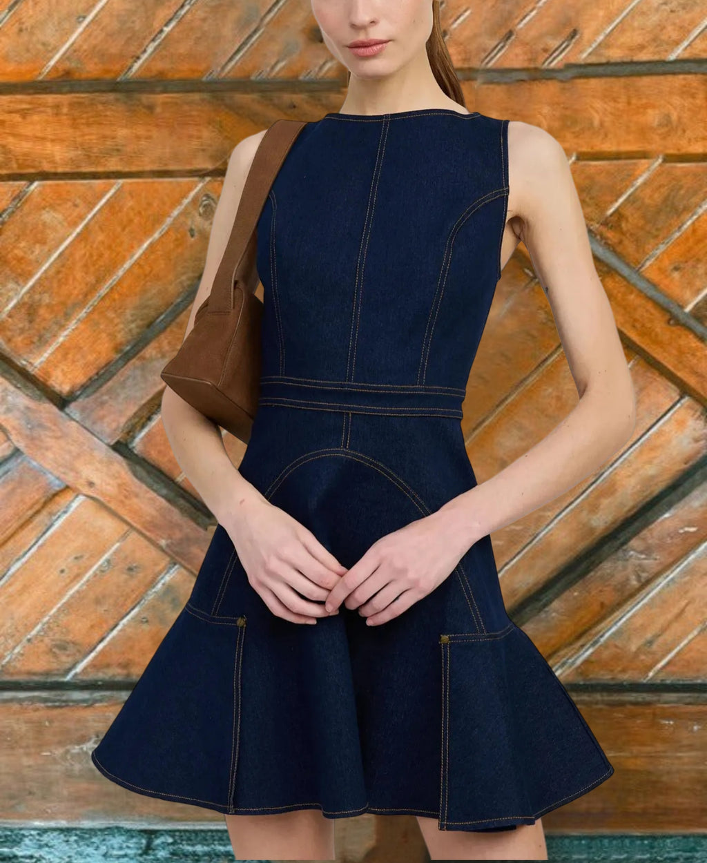 Seraphina Denim Mini Dress