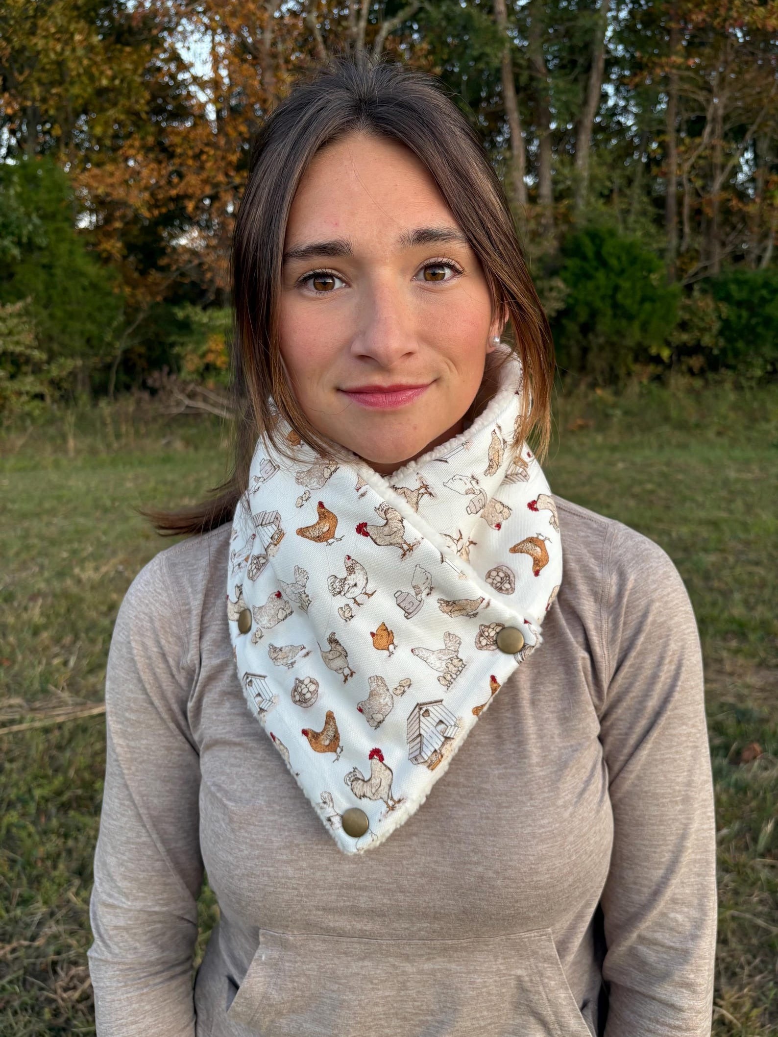 Cowboy Neck Warmer, Western Neck Warmer, Chicken Lover