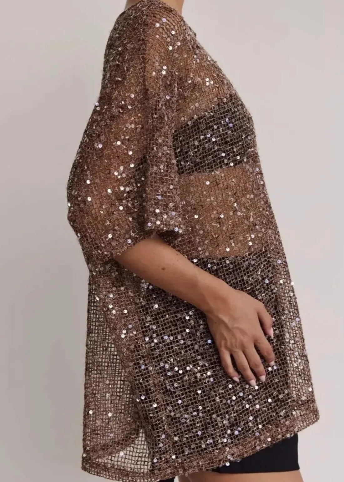Sequin Oversized Top