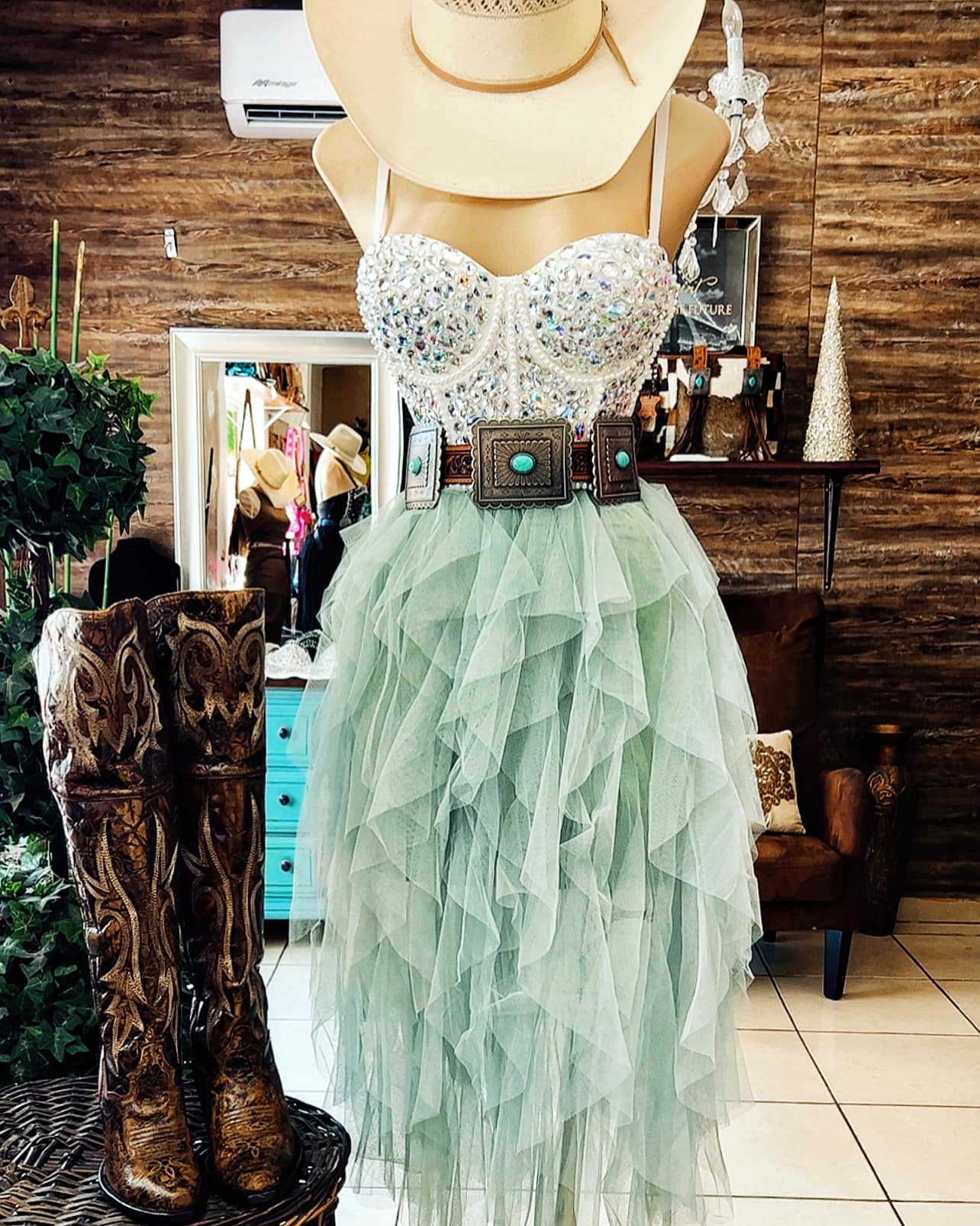 Women's Sexy Rhinestone Bustier Crop Top