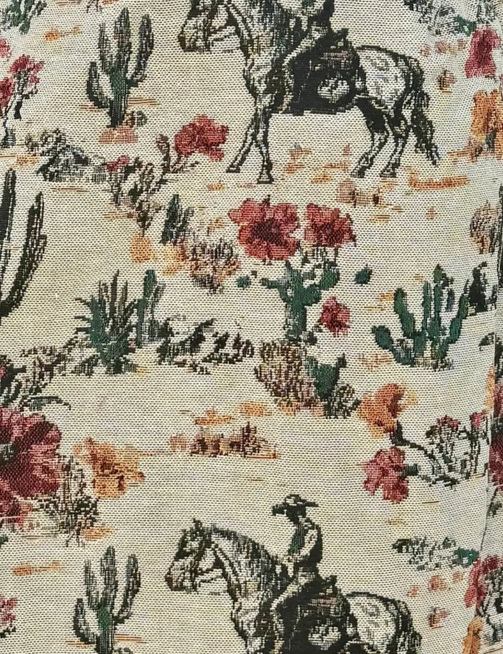 The Vintage Cowboy Dress - Cream