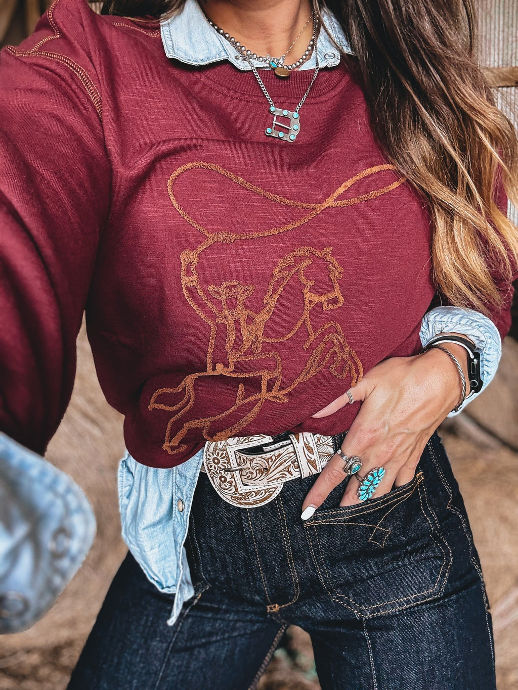 rodeochic Lasso Sweatshirt