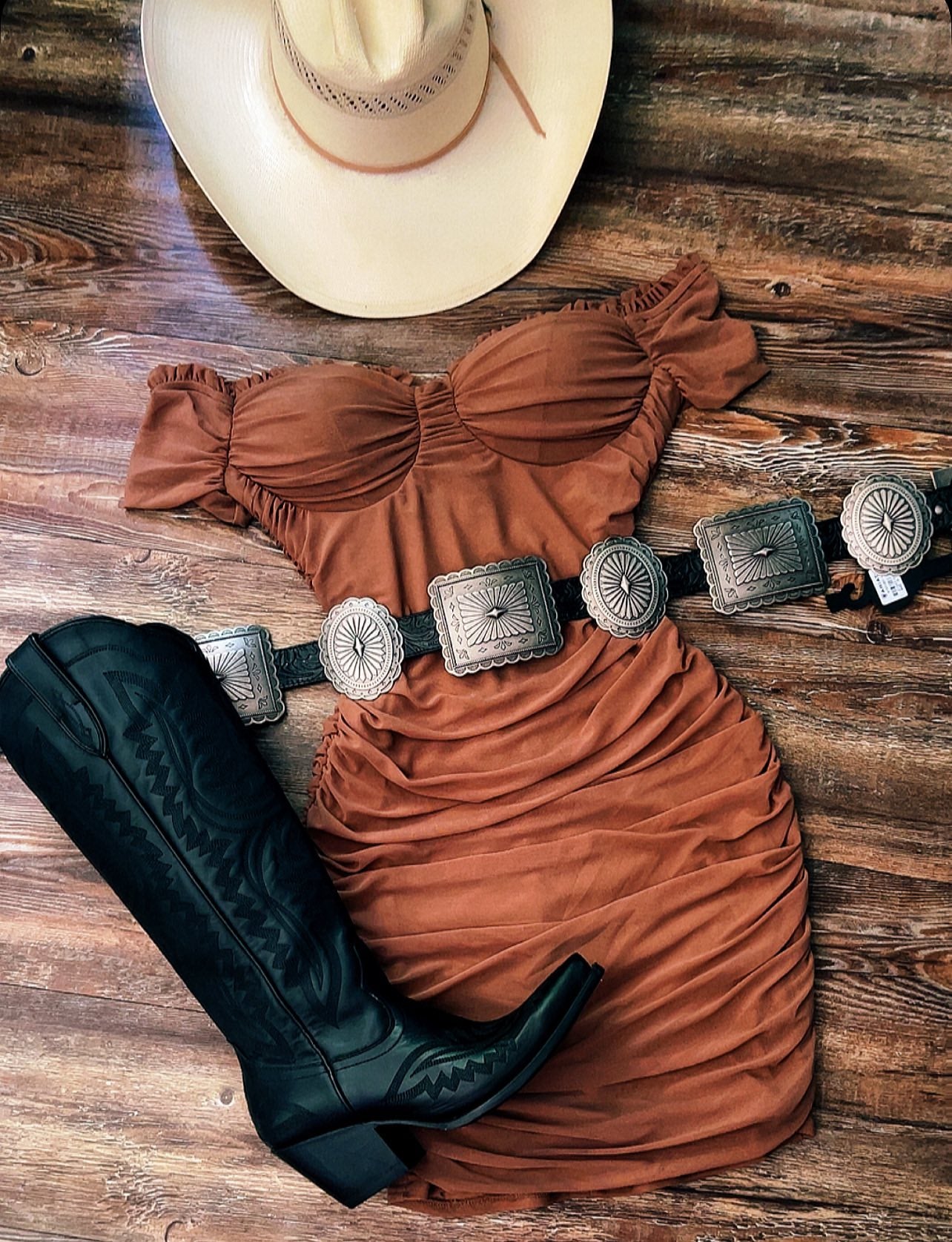 Pretty Ruched  Off Shoulder Mini Dress