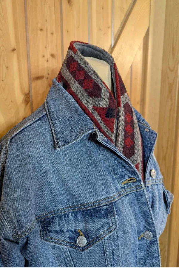 Women's Simple Western Denim Warm Scarf