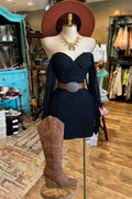 Pretty Ruched Off Shoulder Dress