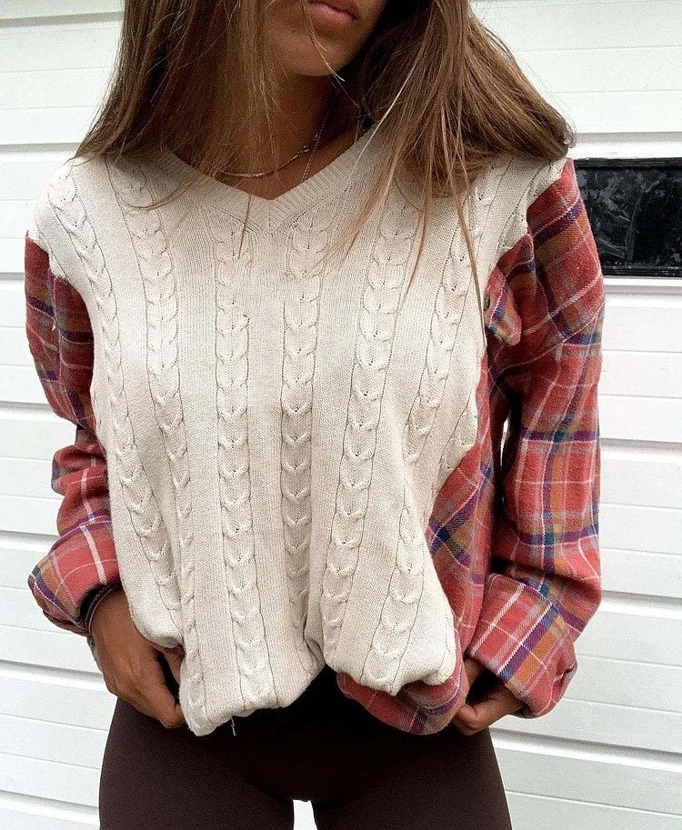 Patchwork Sweatshirt f659