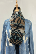 Western Cowboy Aztec Warm Neck Hood