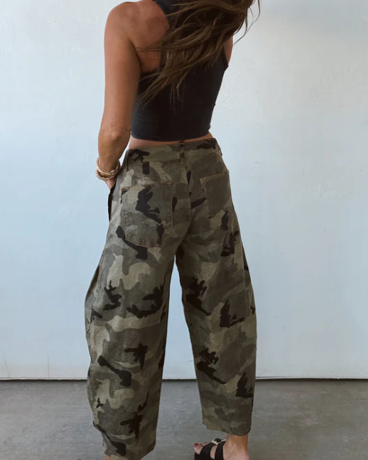 Riggins Camo Barrel  Jeans