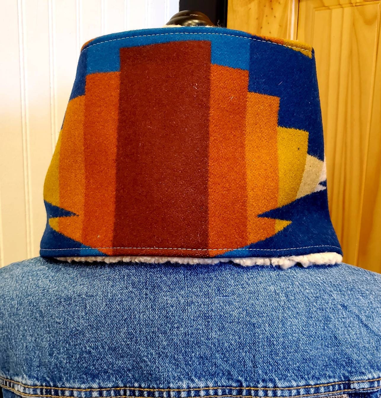 Wool/Sherpa Cowl Scarf -2
