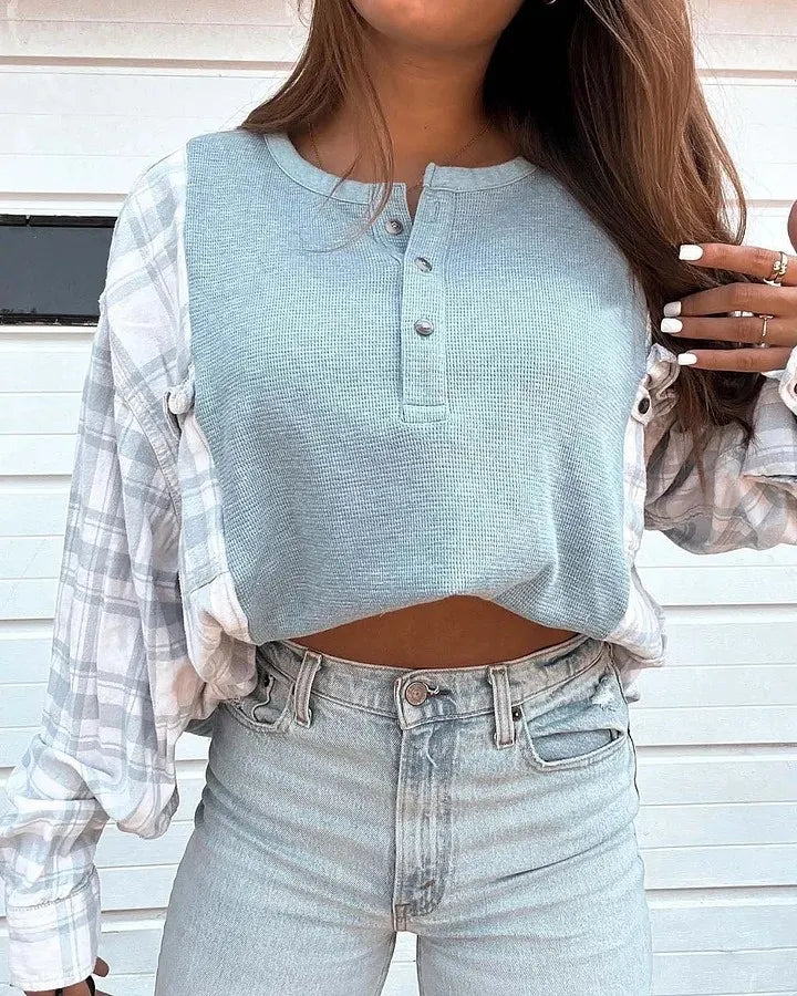 Patchwork Sweatshirt c097