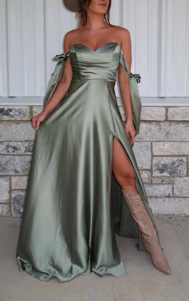 Woodlands Satin Dress