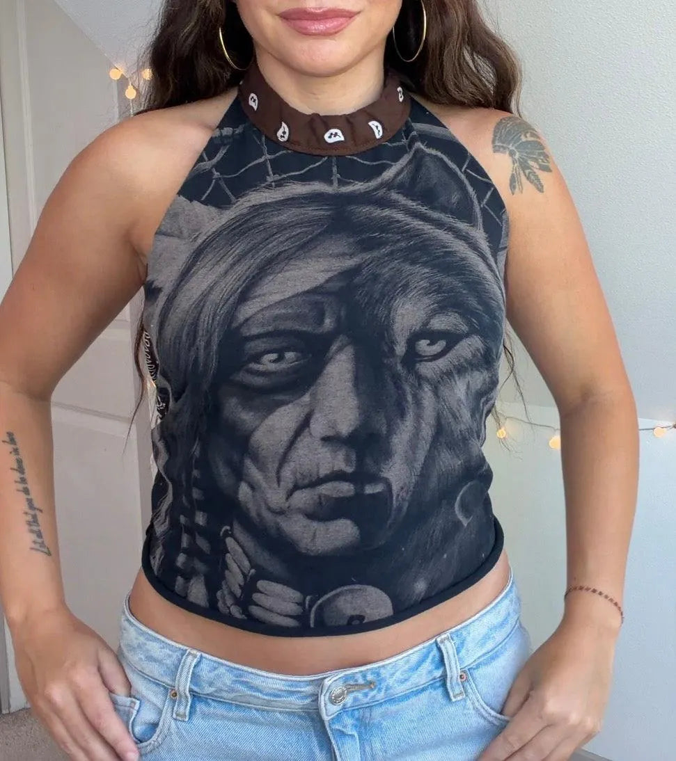 Native American Halter Tee