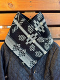 Women's Western Black Aztec Warm Neck Hood12