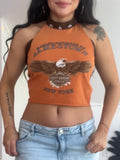 Harley Davidson Flame Halter Top