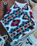 Women's Warm Neck Hood Scarf-aztec