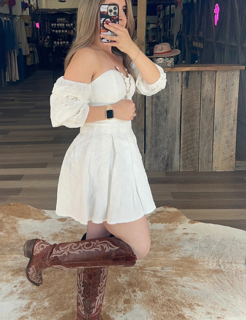 White Prairie Bloom Dress
