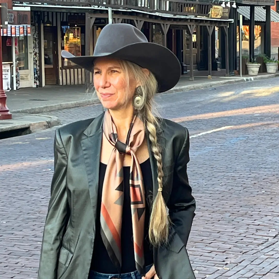Aztec Wild Rags (Pecos Rose) Silk Scarf