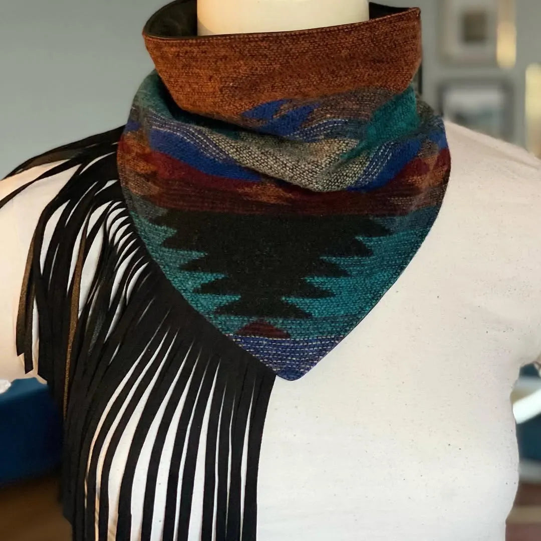 Fringe Bandana - Aztec