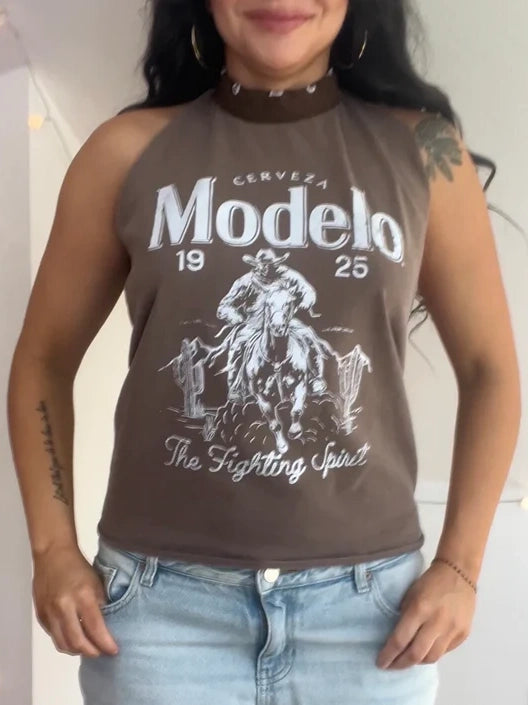 Modelo Flame Halter Top