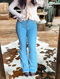 Women's High Rise Pintuck Trouser Jean