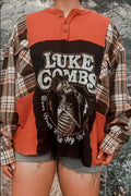 Women's Printed Flannel Top