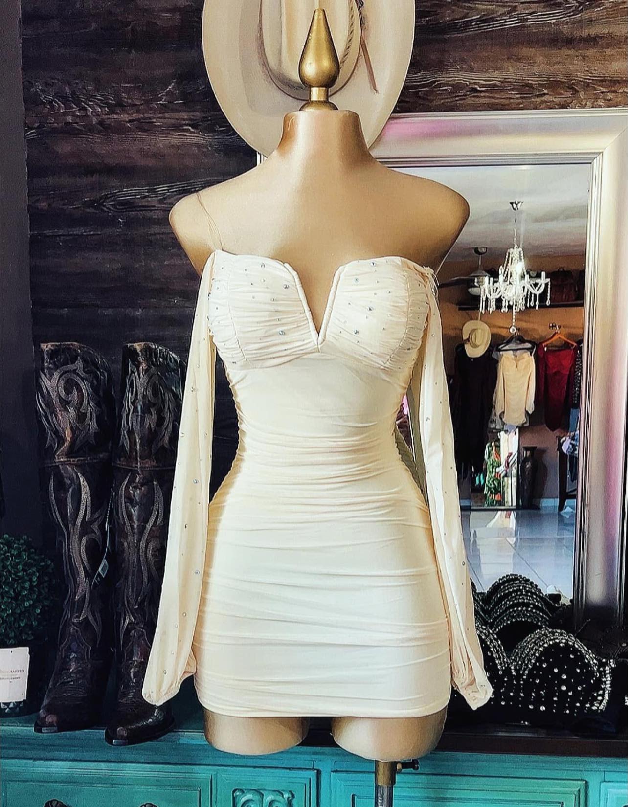 Sexy V-neck Off-shoulder Bodycon Dress
