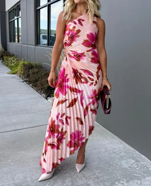 Songs of Summer Asymmetrical Maxi Dress