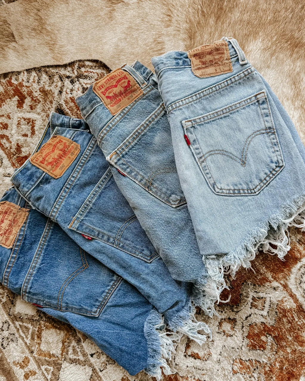 Upcycled Vintage Shorts Jeans
