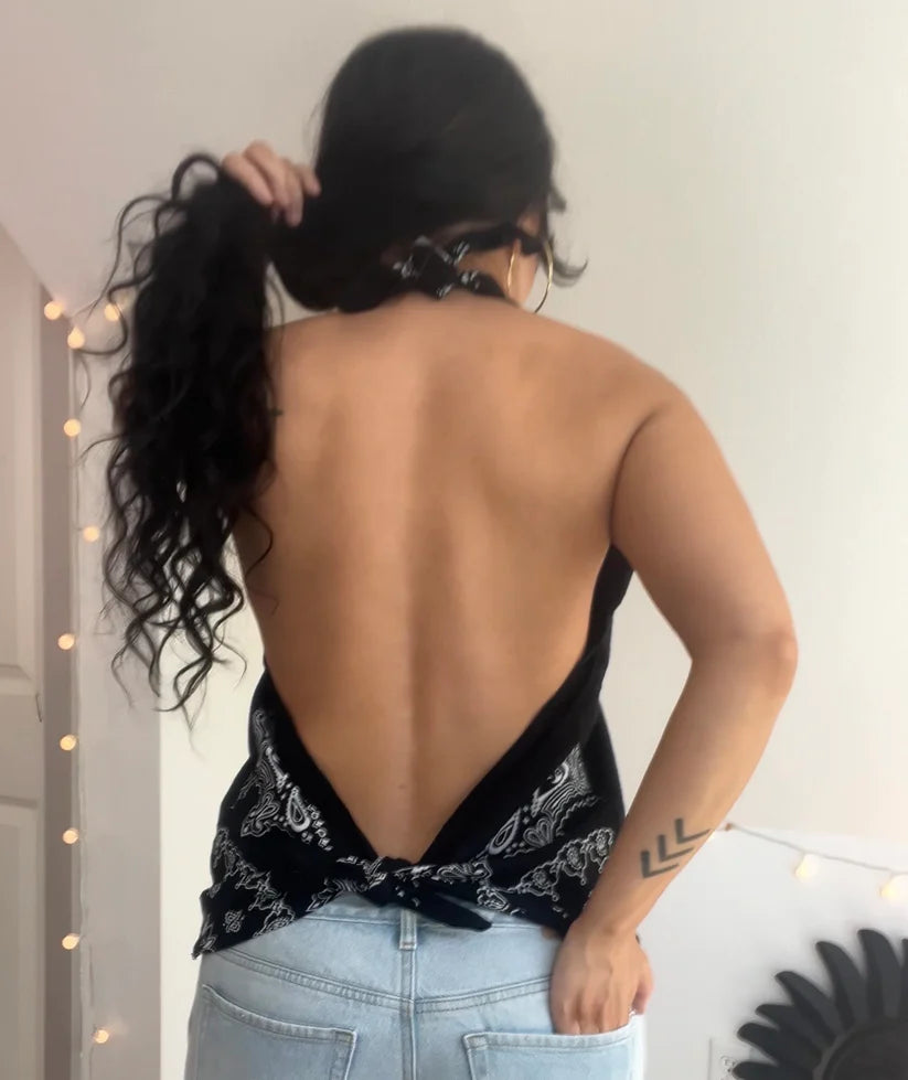 Harley Davidson Flame Halter Top