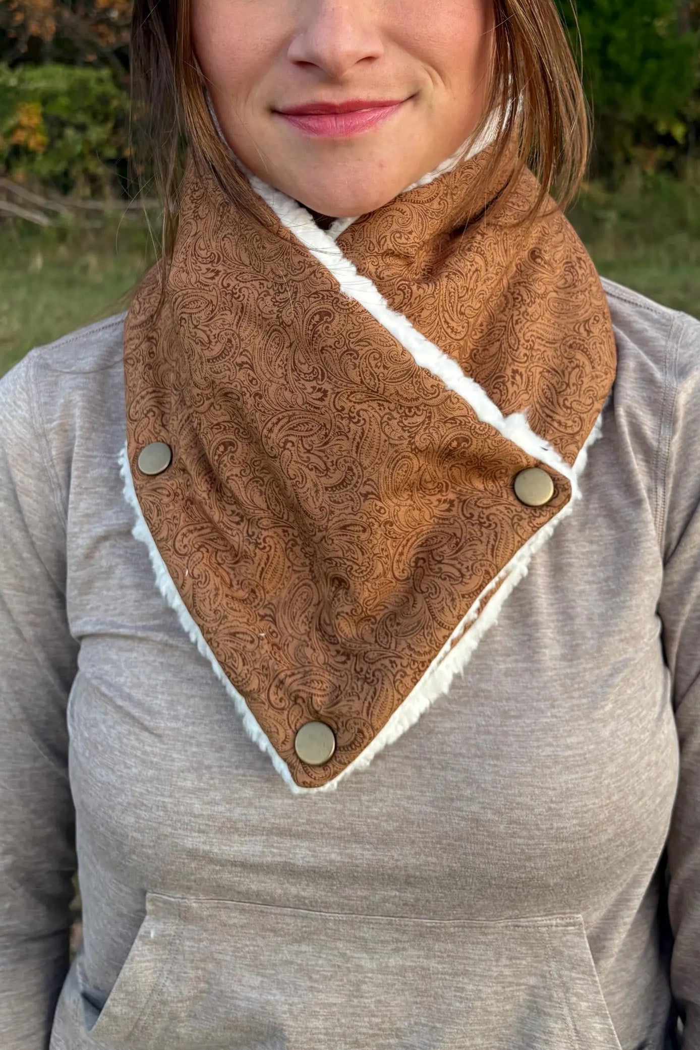 Women's Western Aztec Warm Neck Hood