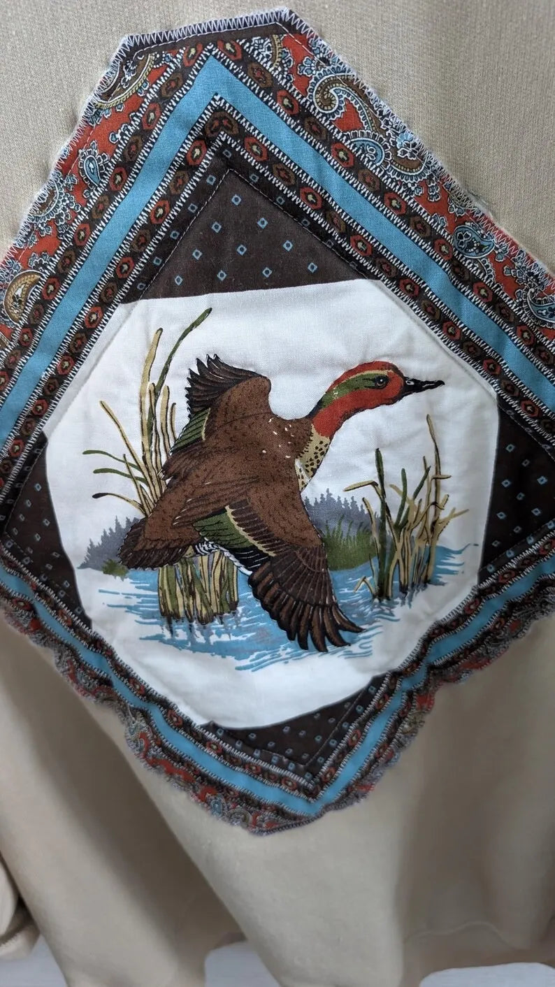 Paisley DUCK Vintage Print  Crewneck