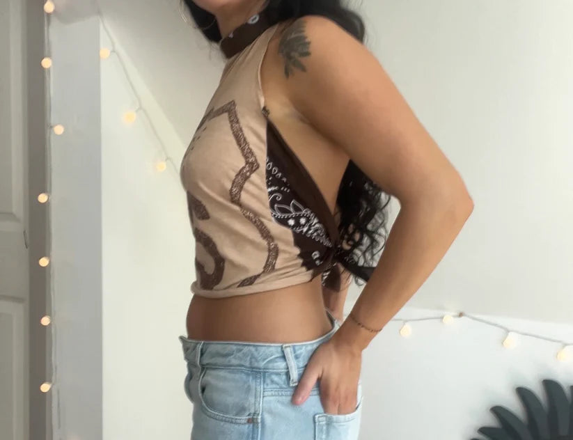 Route 66 Flame Halter Top