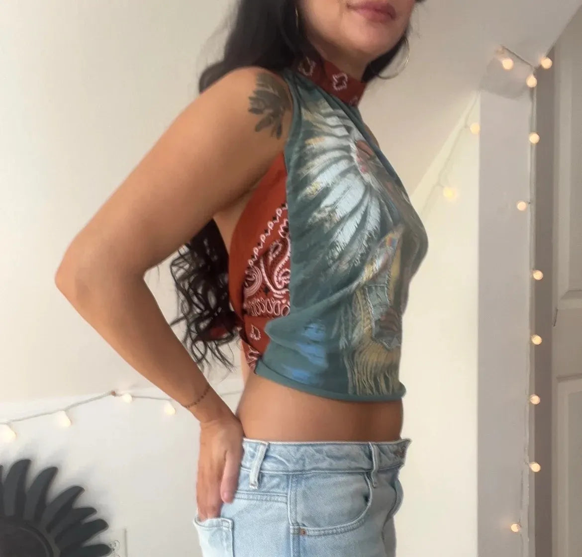 Native American Halter Tee