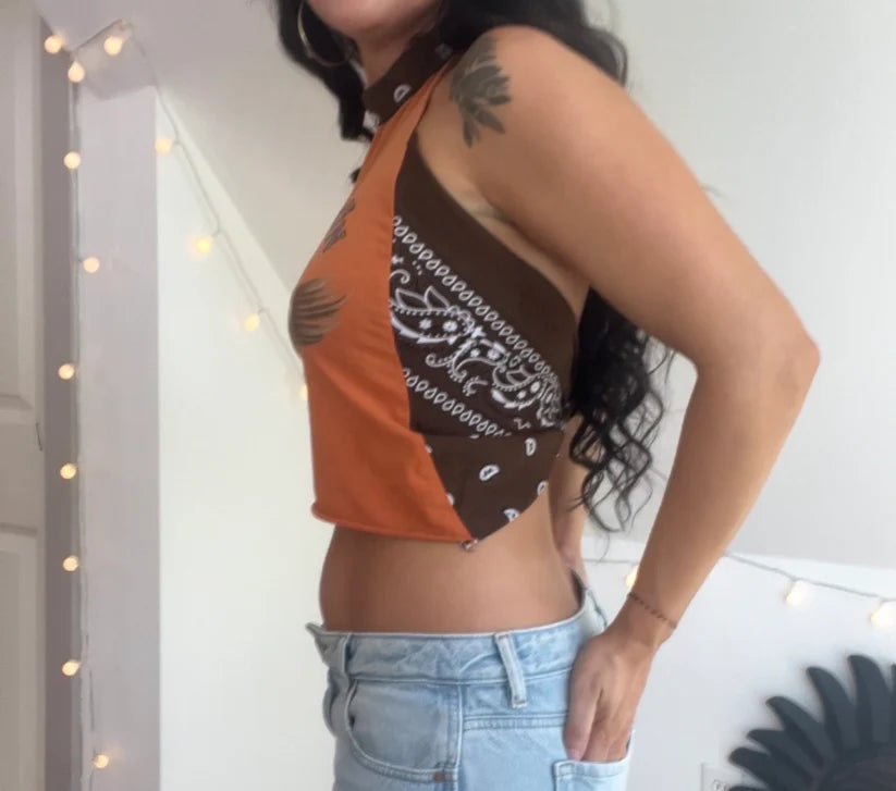 Harley Davidson Flame Halter Top