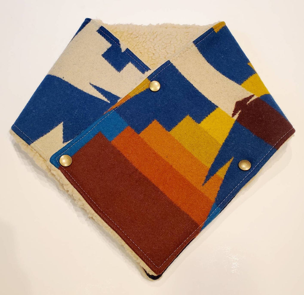 Wool/Sherpa Cowl Scarf -2