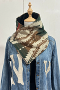 Western Cowboy Aztec Warm Neck Hood