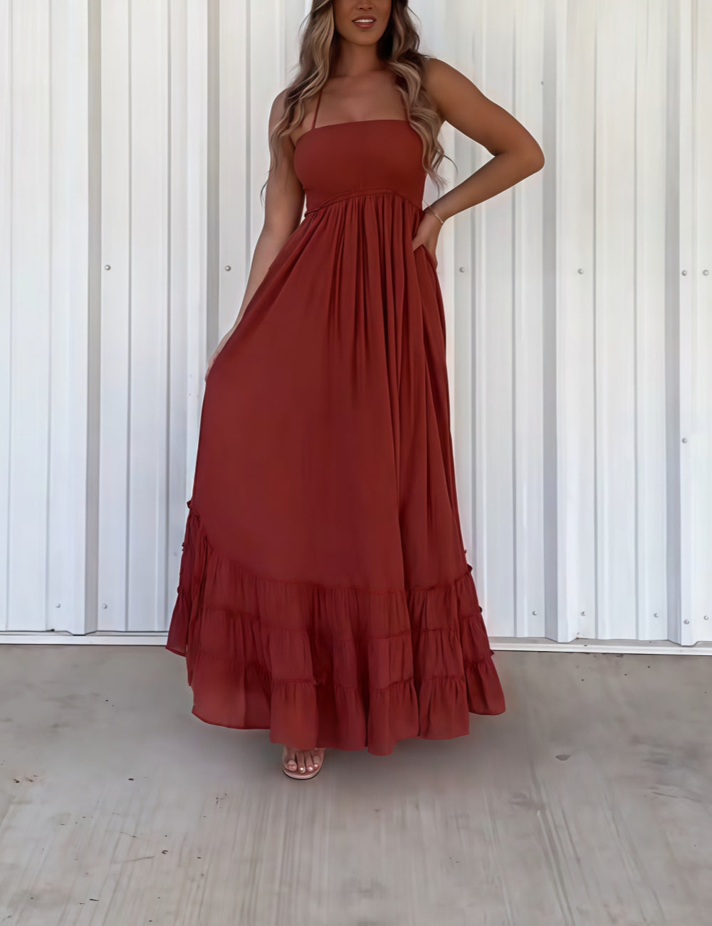 Women's Summer Spaghetti-Strap Dress