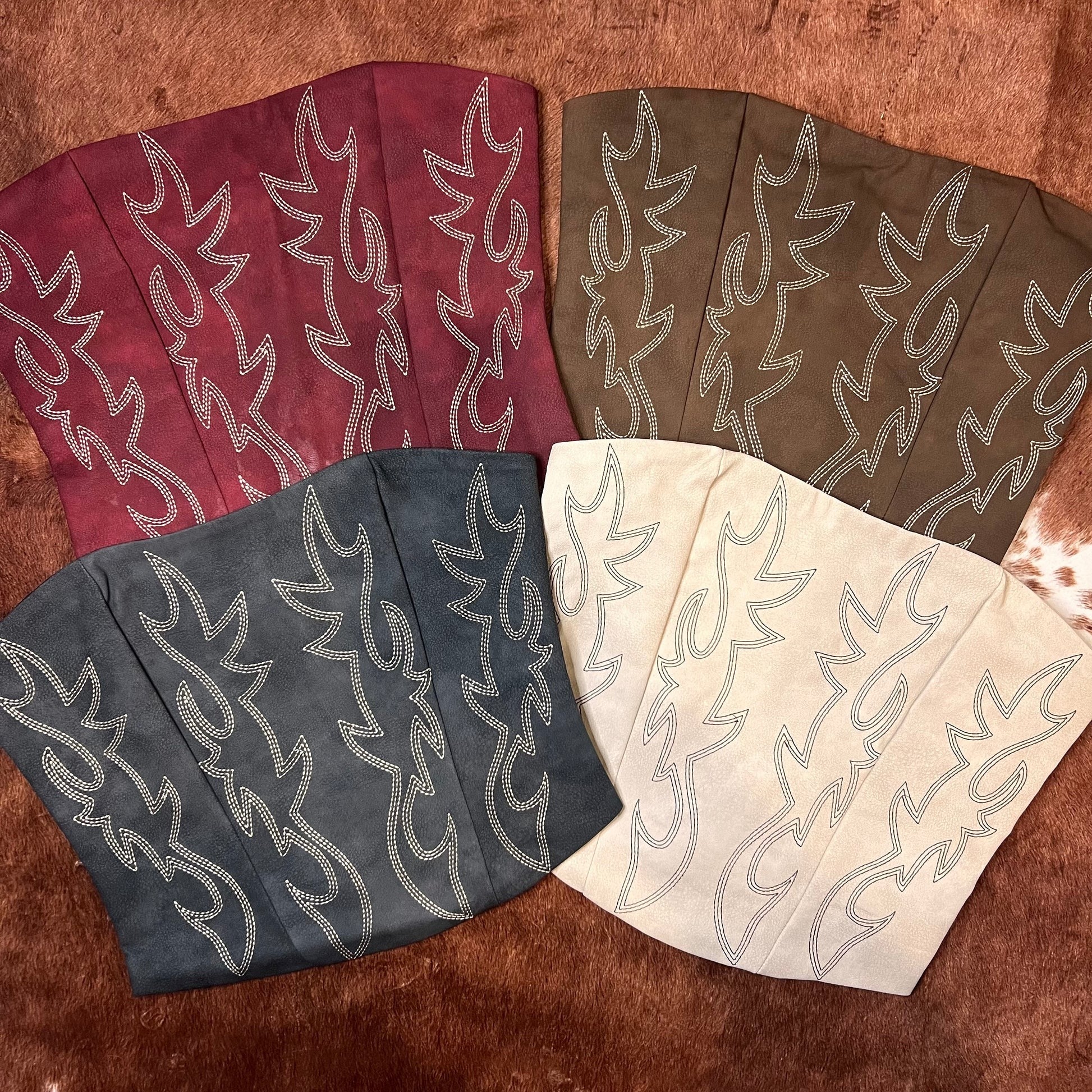 Vintage Western Pattern Bandeau Tank Top
