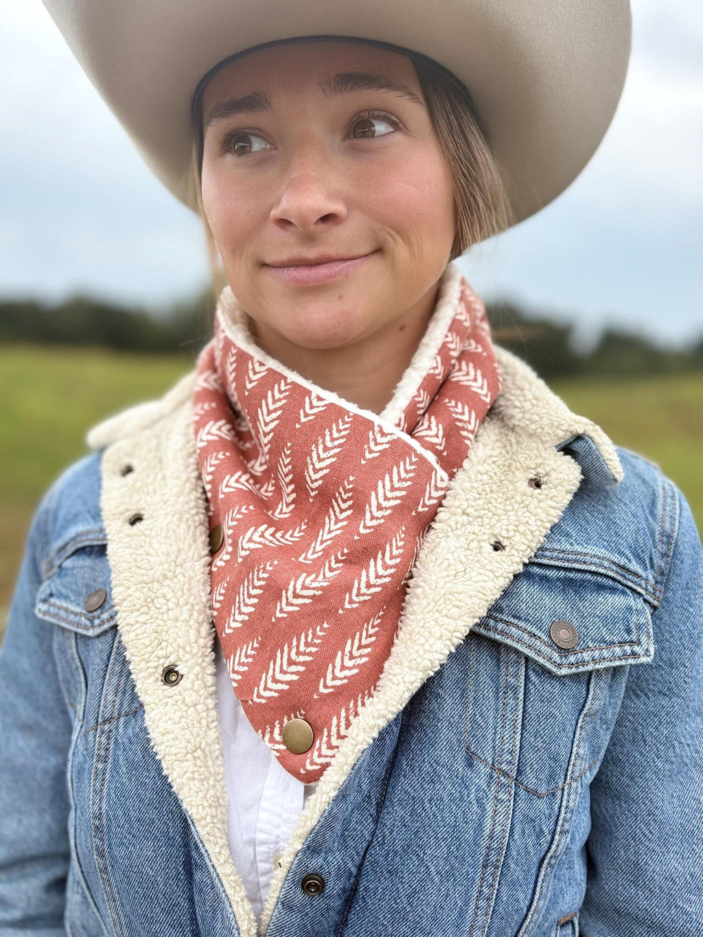 Fuzzy Western Neck Scarf