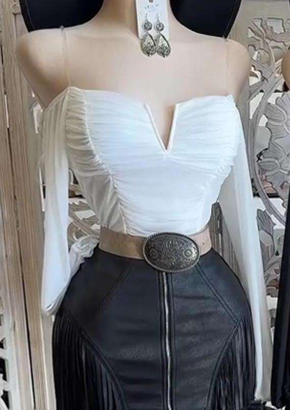 Off-the-shoulder Bodycon Top