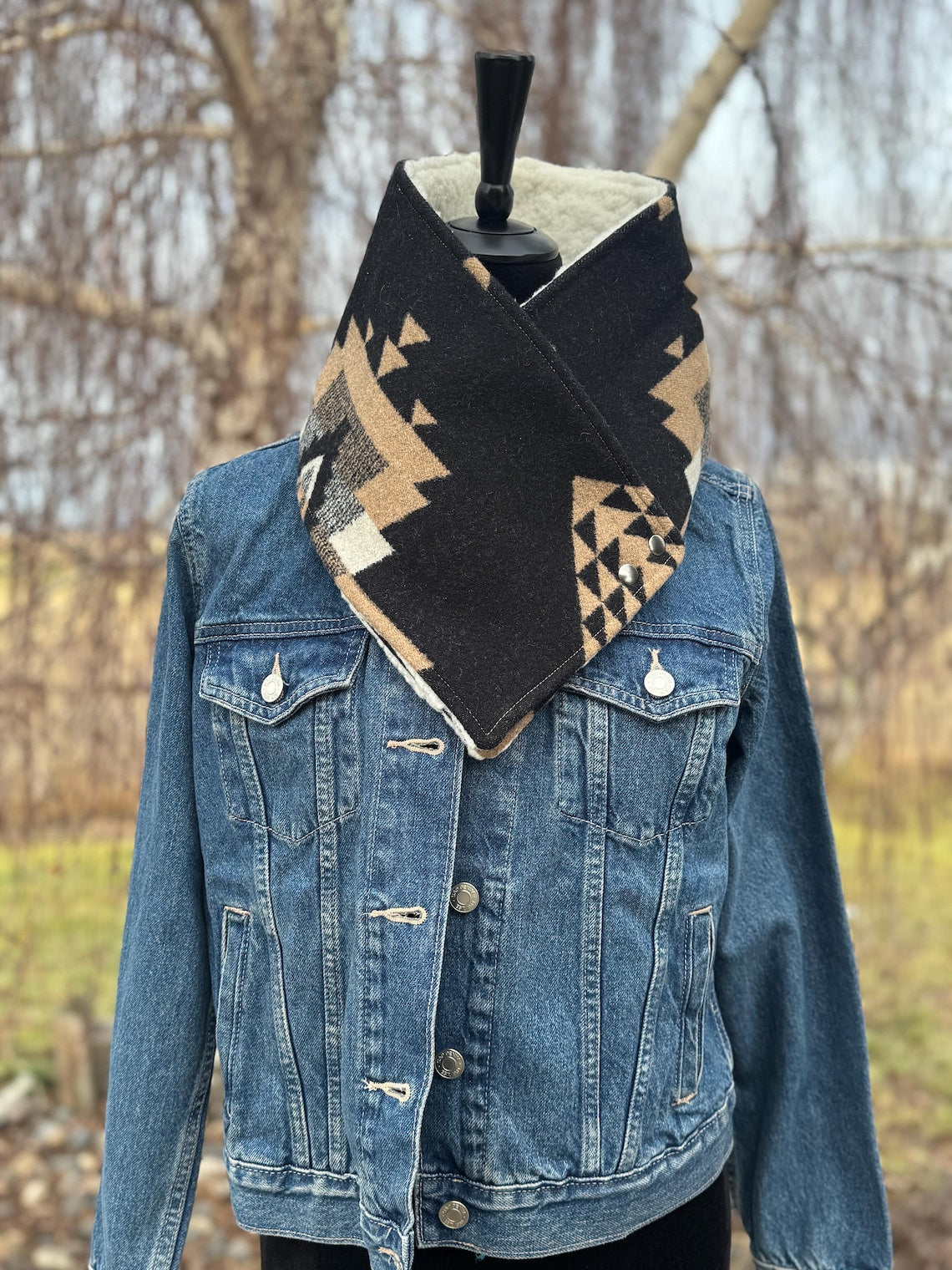 Western Aztec Warm Neck Hood