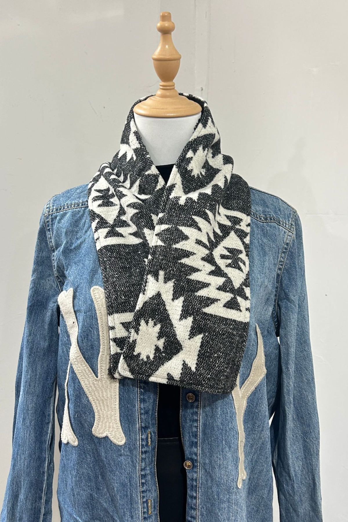 Western Cowboy Aztec Warm Neck Hood