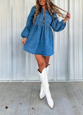 Vintage Denim Mini Dress