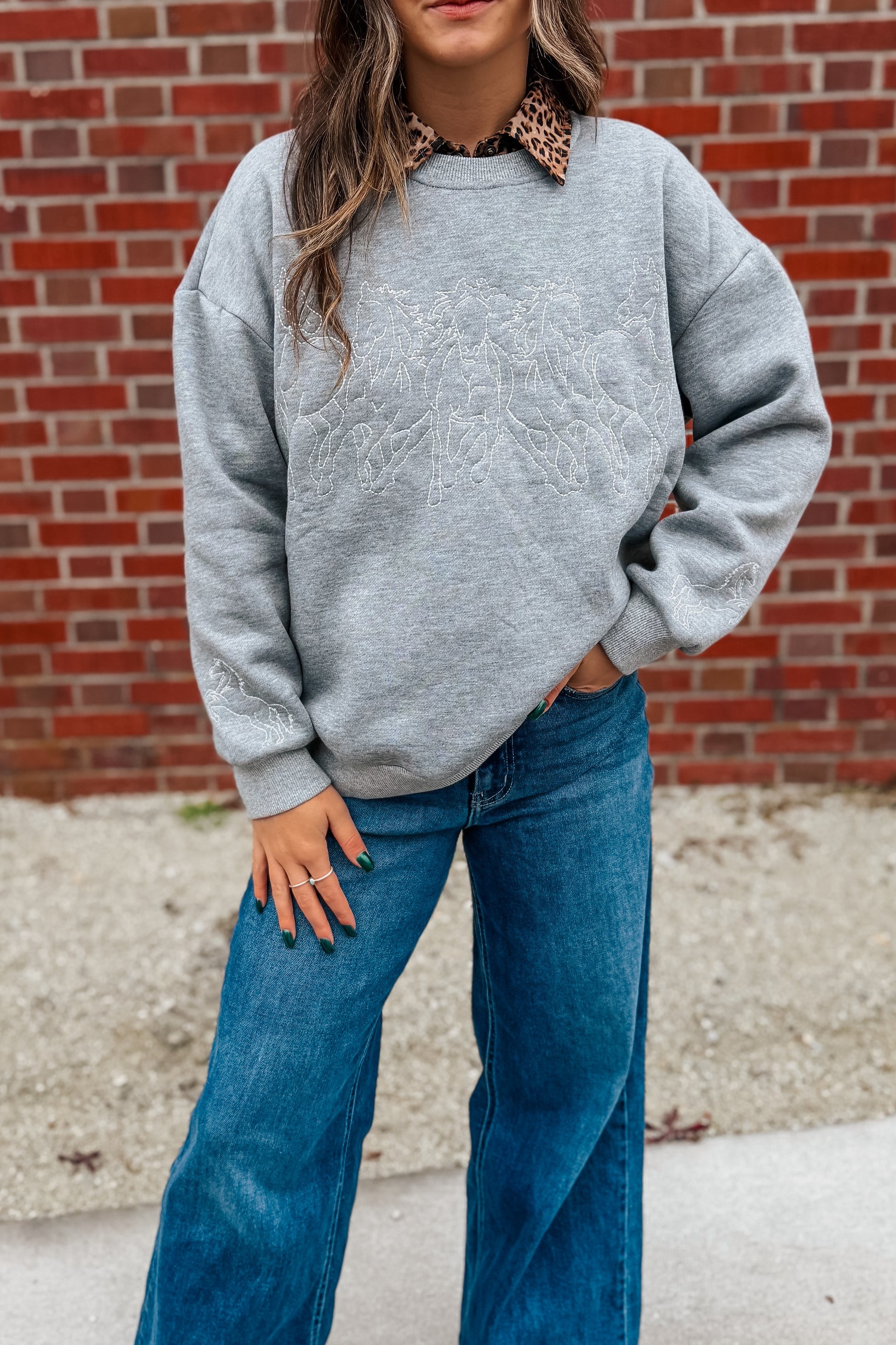 Lone Rider Horse Sweatshirt