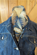 Women's Simple Western Denim Warm Scarf