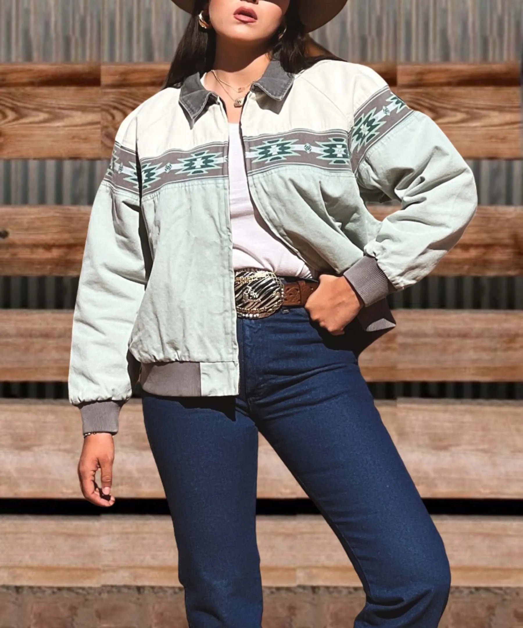Aztec Western Bomber Jacket