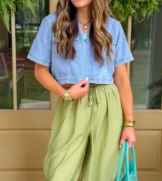 Good News Denim Top